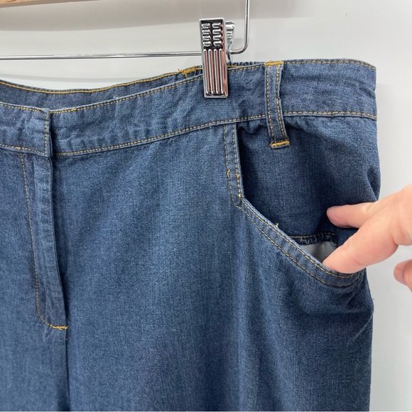 Vintage Jaclyn Smith 100% Cotton Straight Leg Relaxed Fit Cottagecore Pants 20W - Picture 3 of 8